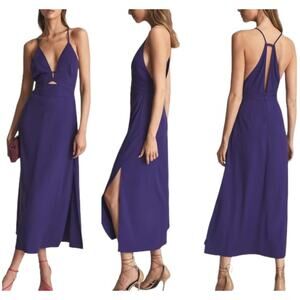 NWT Reiss Purple Midi Dress
